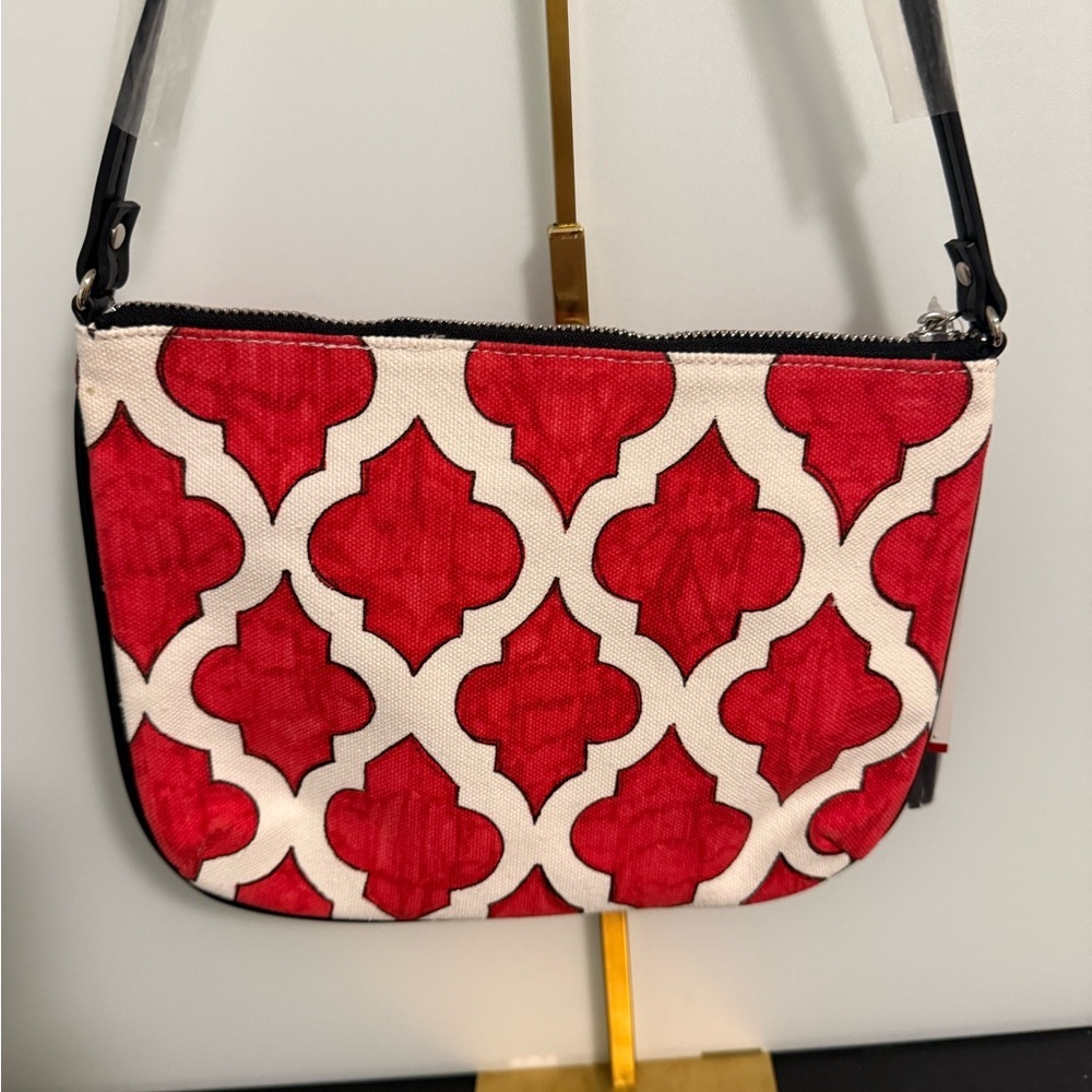 Brighton Red & White Love Dove Wristlet Clutch - Picture 8 of 12